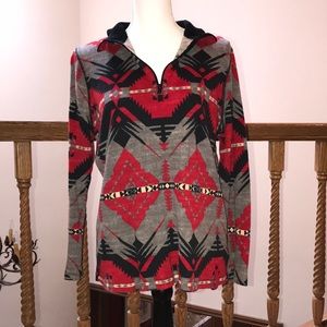 Lauren Active by Ralph Lauren Long Sleeve 1/4 Zip Shirt, EUC!